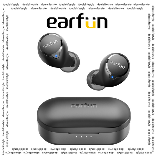 EarFun Free 1S - Black 4-Mic ENC Wireless Earbuds with EarFun Audio APP
