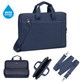 Rivacase Central 8231 Laptop Bag 15.6" Black | Water Resistant Padded Notebook Bag | Compatible MacBook Pro 15, Tablet Pocket
