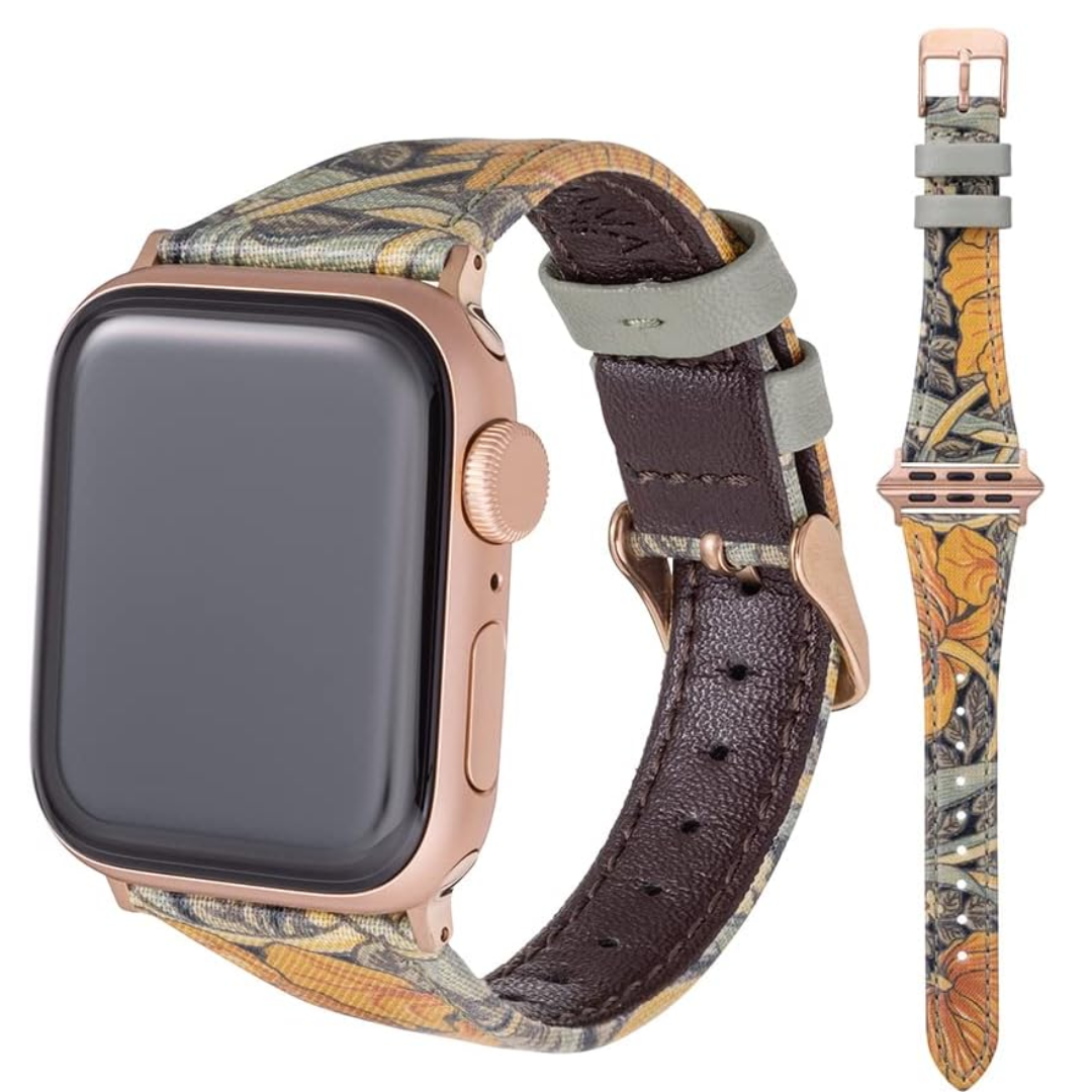 GRAMAS COLORS "Best of Morris" Floral Textile Watch Band (Fits 41mm/40mm/38mm)