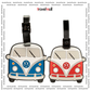 Travelmall Volkswagen VW T1 Camper Bus Luggage Tag