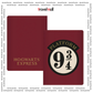 Official Harry Potter Platform 9 3/4 PU Leather Passport Holder and Travel Wallet with card slots, ticket pouch, and elastic strap – Travelmall Singapore.