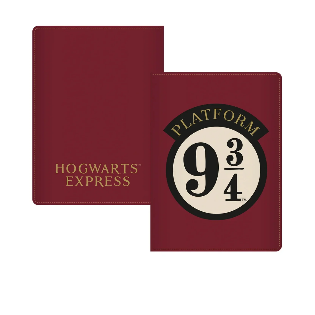 Official Harry Potter Platform 9 3/4 PU Leather Passport Holder and Travel Wallet with card slots, ticket pouch, and elastic strap – Travelmall Singapore.