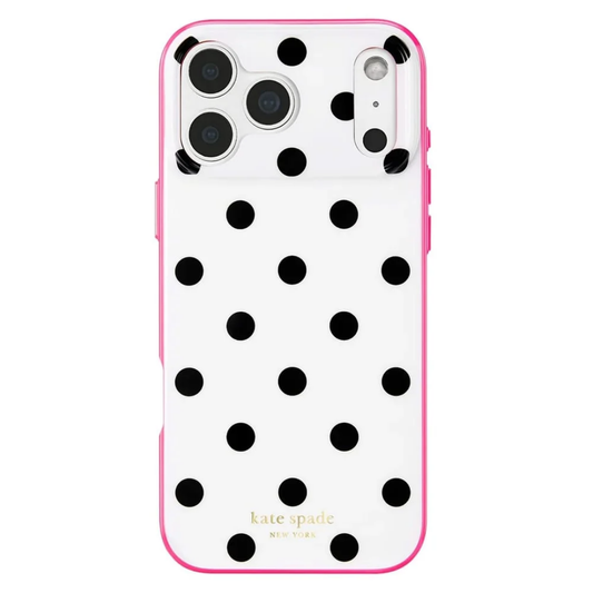 kate spade new york Picture Dot Pop Pink MagSafe Case for iPhone 18 Pro Max 18 Pro Polka Dot Print 12ft Drop Protection