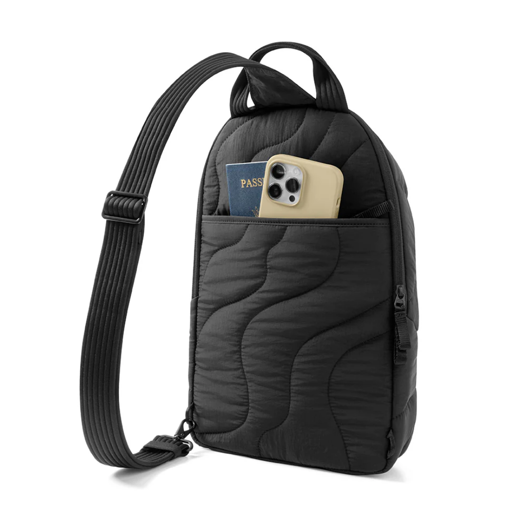 TOMTOC Terra T36 Light Sling Backpack 10L Puffy Crossbody Bag Chest Bag Water Resistant with 11 Inch iPad Sleeve Eco