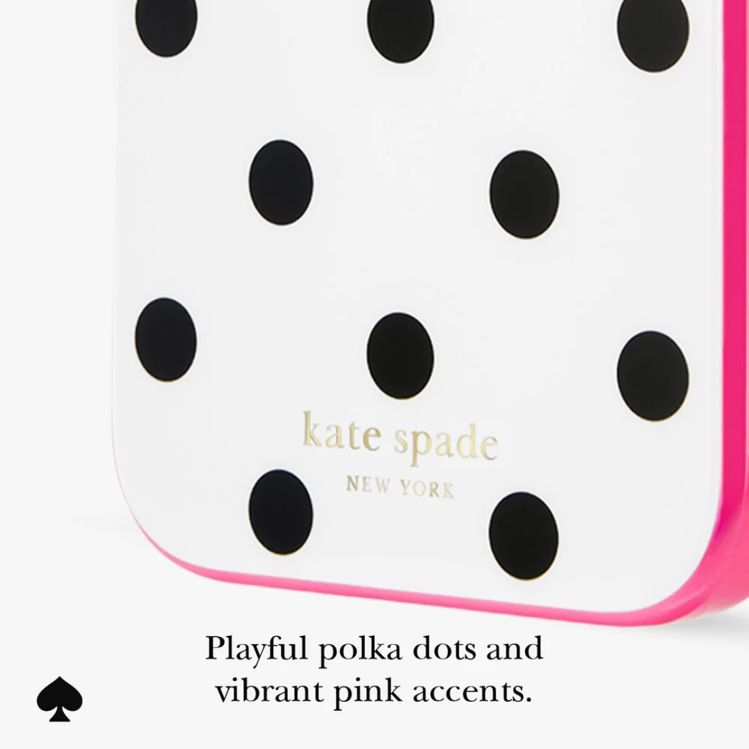 kate spade new york Picture Dot Pop Pink MagSafe Case for iPhone 18 Pro Max 18 Pro Polka Dot Print 12ft Drop Protection