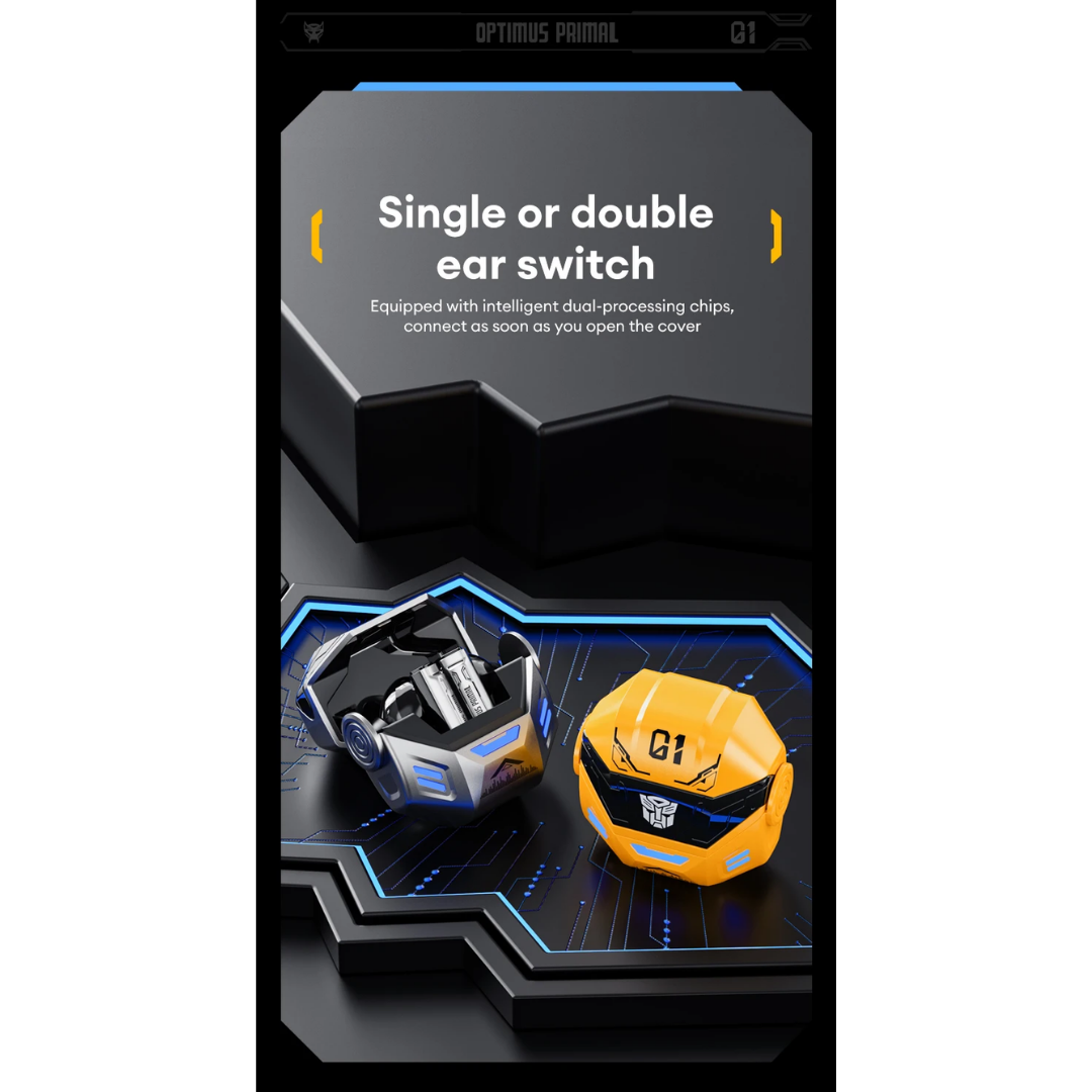 Transformers TF-T36 Wireless Earphones Bluetooth 5.4 | HD Call Noise Reduction | 24H Battery Life | HiFi Surround Sound TWS Gaming Earbuds