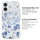 Kate Spade New York iPhone 17 MagSafe Case – Drop Protection | Floral, Glitter, Clear | Autumn Toile, Cherry Dot