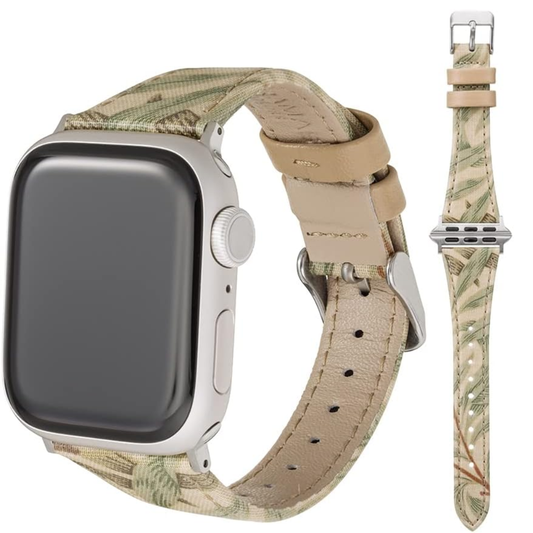 GRAMAS COLORS "Best of Morris" Floral Textile Watch Band (Fits 41mm/40mm/38mm)