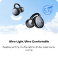 Close-up of Hi-Res Audio logo and LDAC support on the EarFun Clip earbuds