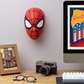 Paladone Marvel Spider-Man Mask Light | 22cm (8.7") 3D LED Wall Mountable & Free-Standing Lamp | Dual Power USB or Battery | Officially Licensed Marvel Merchandise | Superhero Room Decor & Night Light
