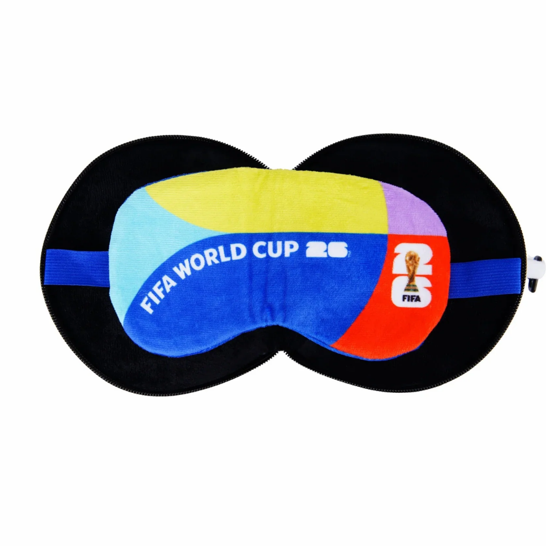Paladone FIFA World Cup 2026 Official Travel Set | 2-in-1 Ball-Shaped Neck Pillow & Eye Mask | High-Elastic Comfort | Officially Licensed Football Fan Gear - Buy Now!