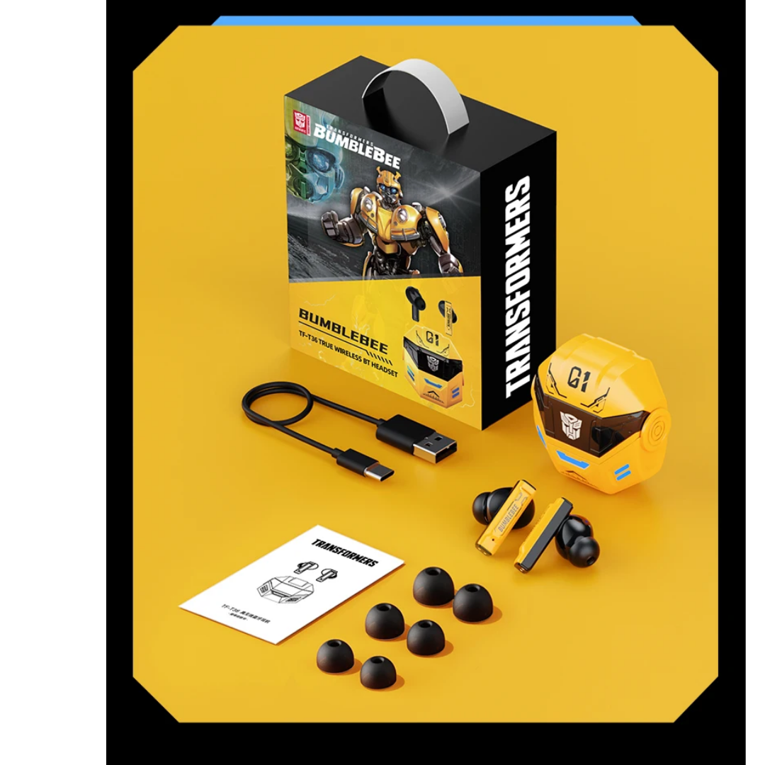 Transformers TF-T36 Wireless Earphones Bluetooth 5.4 | HD Call Noise Reduction | 24H Battery Life | HiFi Surround Sound TWS Gaming Earbuds