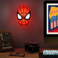 Paladone Marvel Spider-Man Mask Light | 22cm (8.7") 3D LED Wall Mountable & Free-Standing Lamp | Dual Power USB or Battery | Officially Licensed Marvel Merchandise | Superhero Room Decor & Night Light