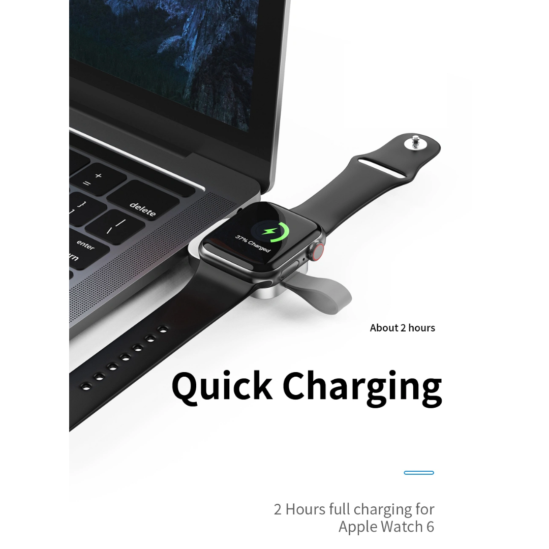 WiWU M16 Pro Portable Magnetic Wireless Watch Charger