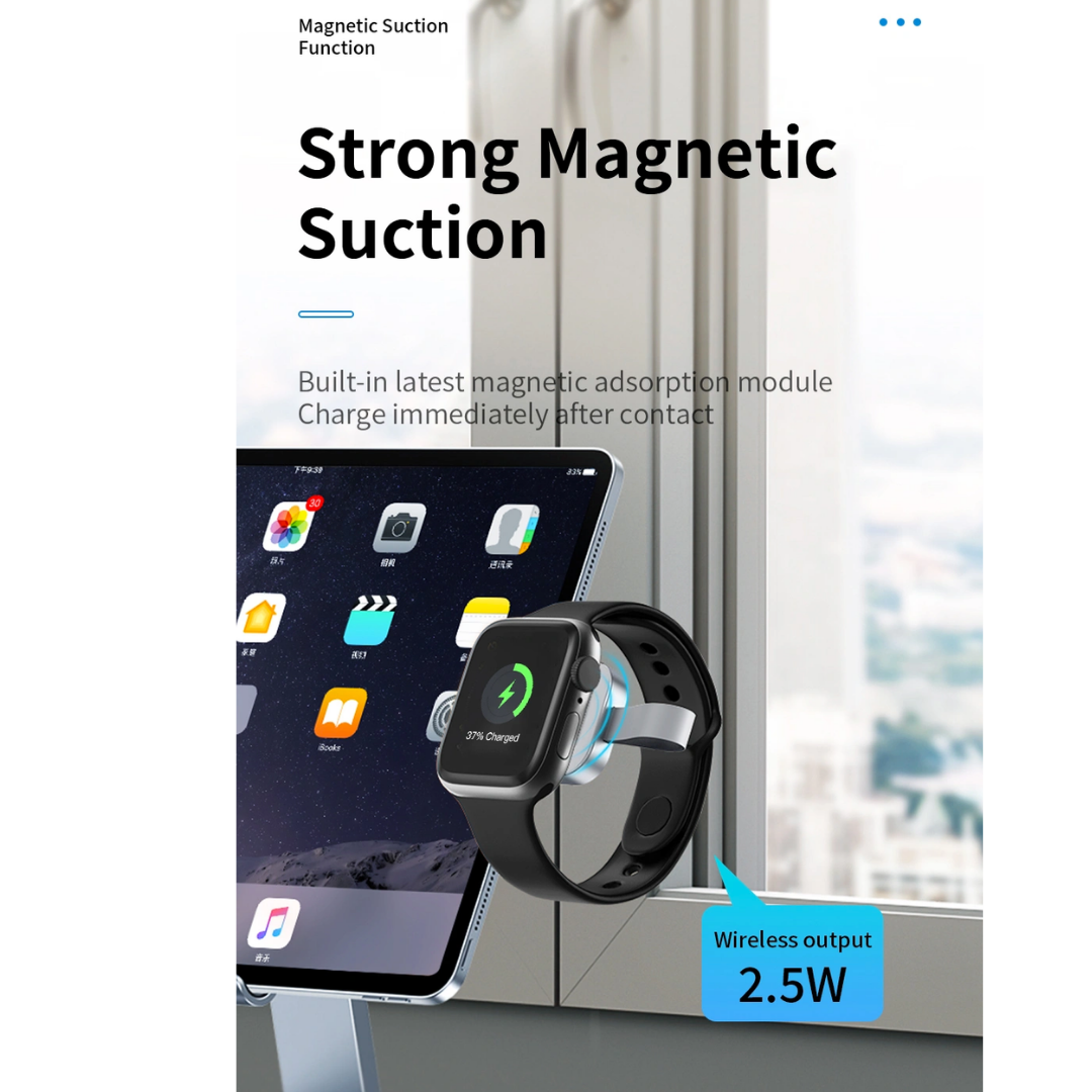 New Arrival ! WiWU M16 Pro Portable Magnetic Wireless Watch Charger