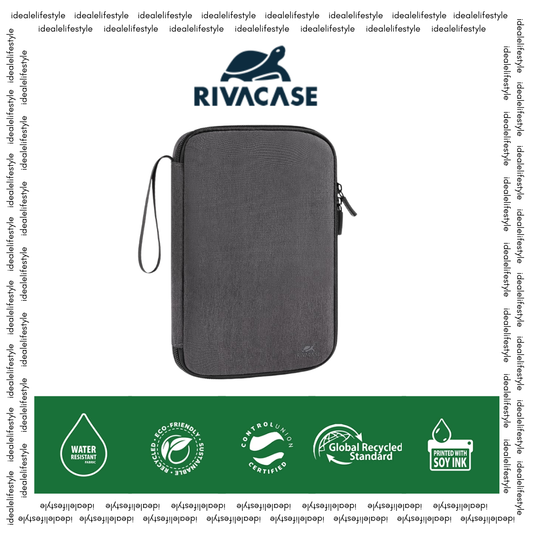 Front view of RIVACASE Suzuka 5633 black ECO travel organizer