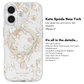 Kate Spade New York iPhone 17 MagSafe Case – Drop Protection | Floral, Glitter, Clear | Autumn Toile, Cherry Dot