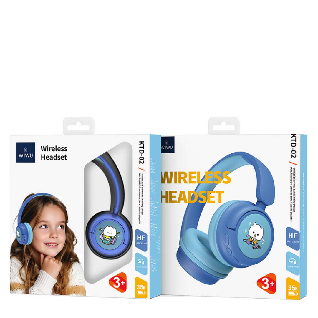 WiWU KTD-02 Wired And Bluetooth Kids Headset