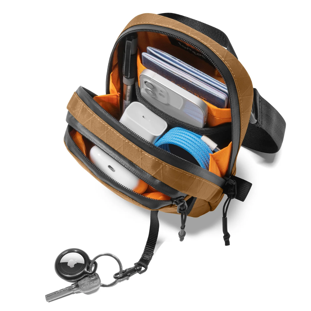 TOMTOC Aviator T37 X-Pac Travel Crossbody Bag RFID Secure Lightweight Sling for Passport Phone Daily Travel