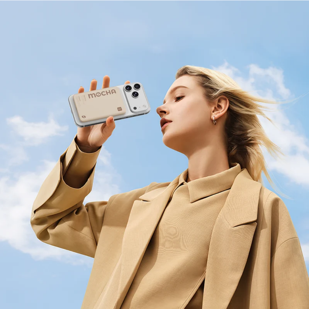 WiWU Wi-P085 5000mAh Ultra Slim 0.68cm Solid State Magnetic Wireless Power Bank 15W Fast Charge Aluminum Type C