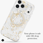 Kate Spade New York iPhone 17 MagSafe Case – Drop Protection | Floral, Glitter, Clear | Autumn Toile, Cherry Dot