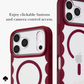 kate spade new york Scallop Cherry Glaze MagSafe Case for iPhone 18 Pro Max 18 Pro Crystal Clear Red Scalloped 12ft Drop
