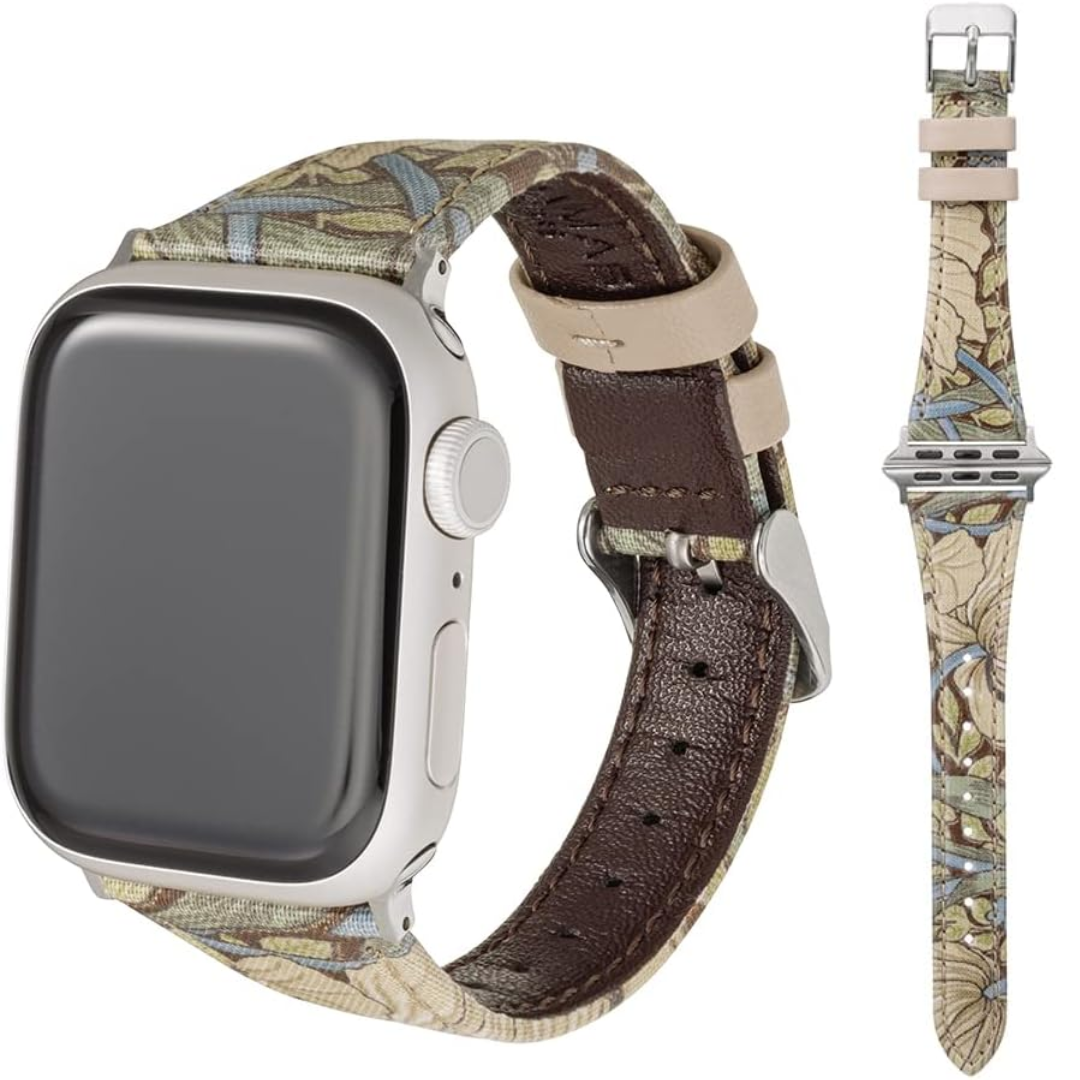 GRAMAS COLORS "Best of Morris" Floral Textile Watch Band (Fits 41mm/40mm/38mm)
