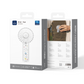 WiWU Aeromini lightweight portable fan packaged in a retail box, featuring a compact design and USB rechargeable battery for convenient personal cooling on the go.