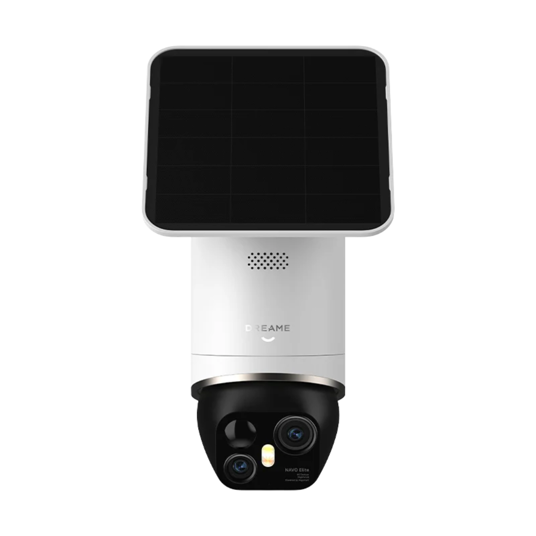 Dreame NAVO Elite 1 OutCam 4K Dual Lens Outdoor Security Camera IPX7 Waterproof Solar Powered AI Human Tracking WiFi Camera Night Vision
