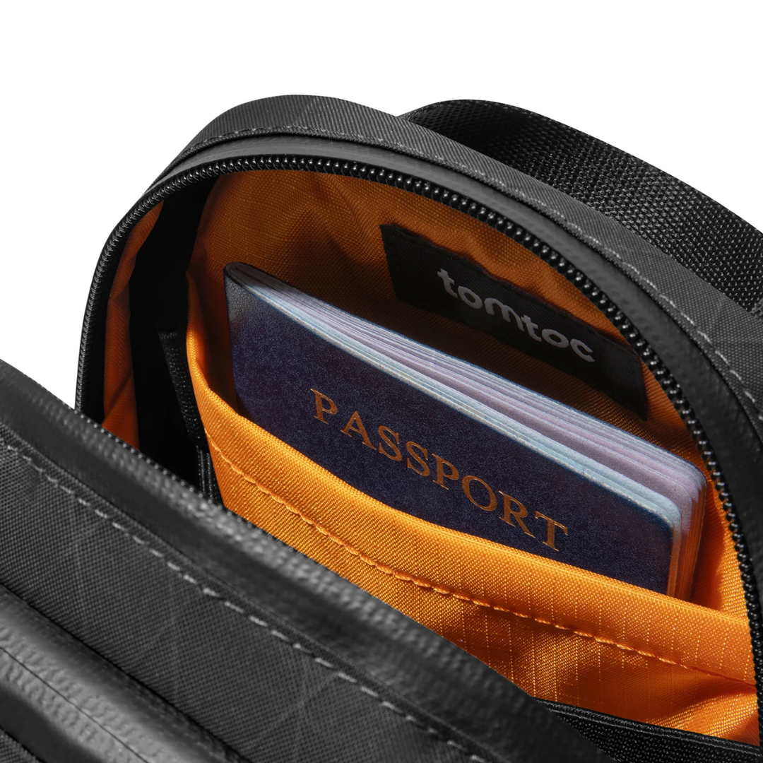TOMTOC Aviator T37 X-Pac Travel Crossbody Bag RFID Secure Lightweight Sling for Passport Phone Daily Travel