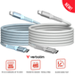 Verbatim 100W Magnetic USB-C to USB-C Cable 1.2M | Tangle-Free Self-Organizing Fast Charging Cord | PD 3.0 100W for Laptops & Flagship Smartphones | 30,000+ Bend Test Braided Cable