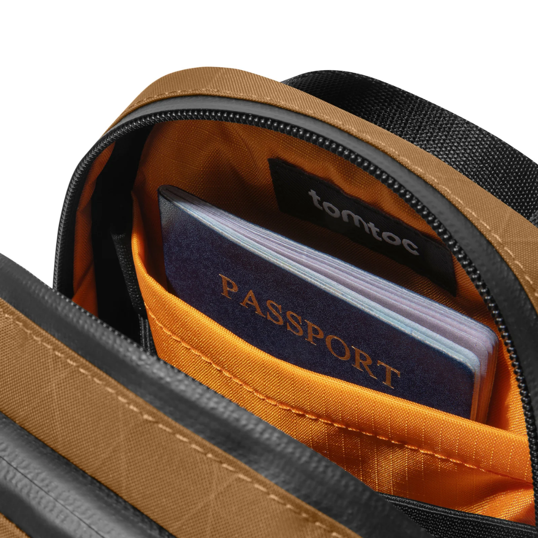 TOMTOC Aviator T37 X-Pac Travel Crossbody Bag RFID Secure Lightweight Sling for Passport Phone Daily Travel