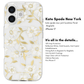Kate Spade New York iPhone 17 MagSafe Case – Drop Protection | Floral, Glitter, Clear | Autumn Toile, Cherry Dot