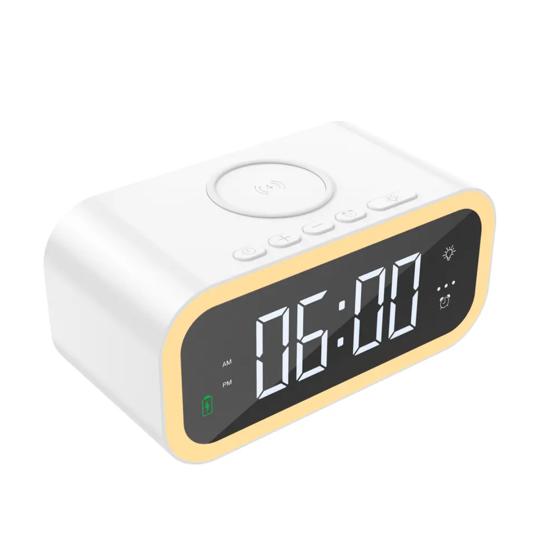 WIWU Time Wireless Charger Wi-W015 fast charging wireless charger cum desk clock and night light
