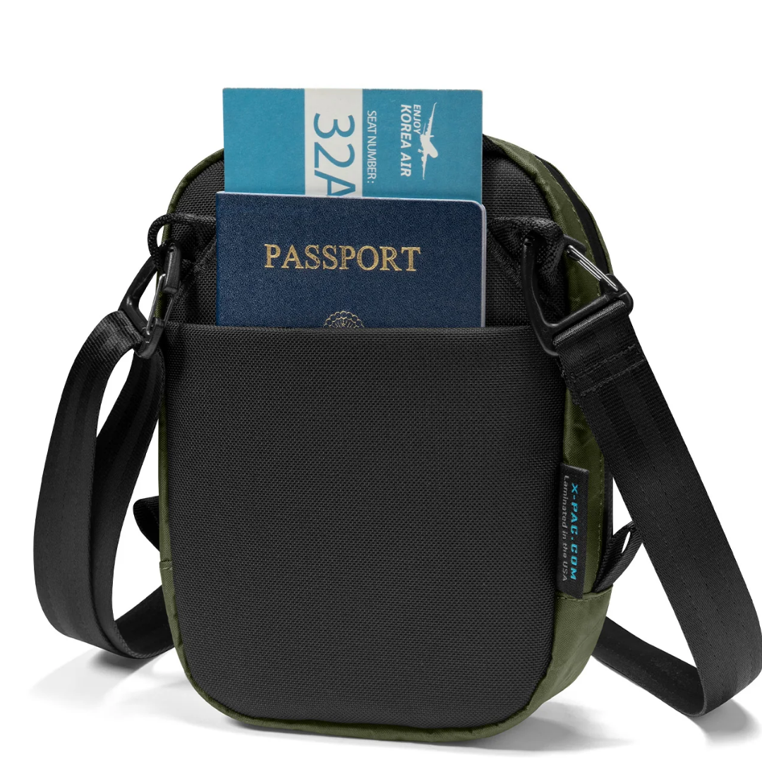 TOMTOC Aviator T37 X-Pac Travel Crossbody Bag RFID Secure Lightweight Sling for Passport Phone Daily Travel