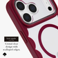 kate spade new york Scallop Cherry Glaze MagSafe Case for iPhone 18 Pro Max 18 Pro Crystal Clear Red Scalloped 12ft Drop