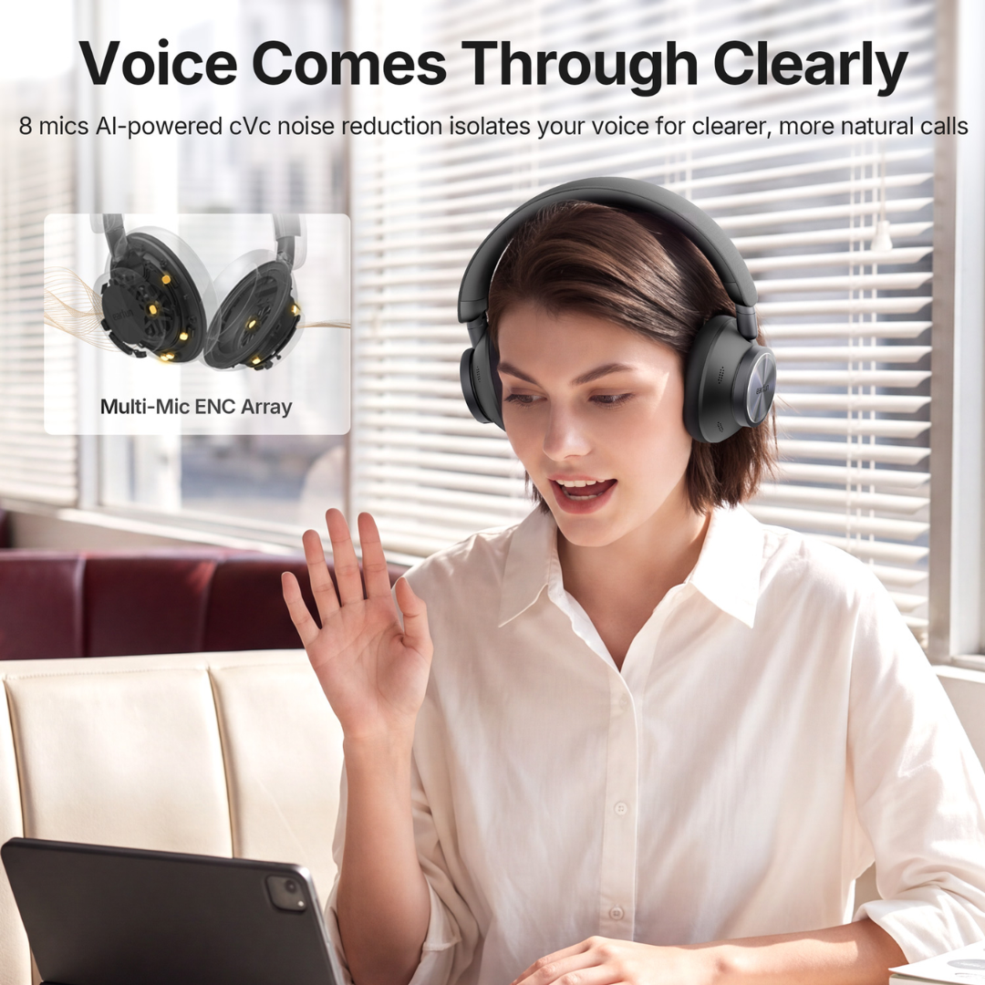 EarFun Wave Pro X Flagship Dual-Coaxial Wireless ANC Headphones | LDAC, aptX™ Lossless & 90-Hour Battery