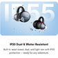 User wearing EarFun Clip during a workout – IP55 water & sweat-resistant