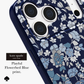 kate spade new york Flowerbed Navy MagSafe Case for iPhone 18 Pro Max 18 Pro Floral Print Silver Accents 12ft Drop