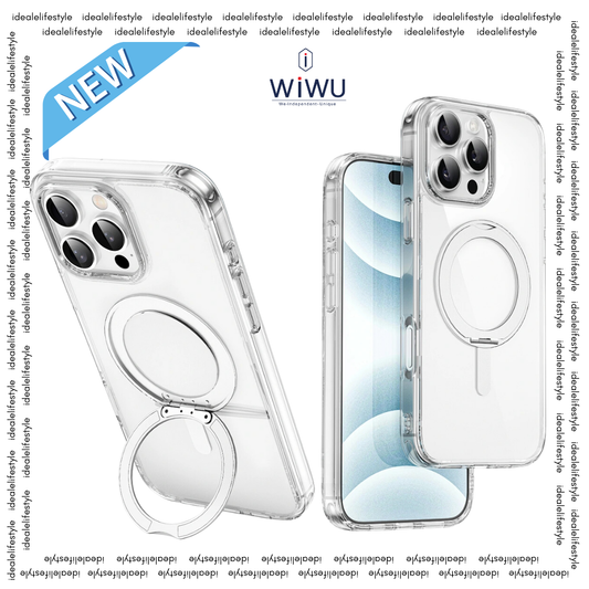 WiWU MCC-201 iShield Ultra for IP16 Shockproof phone case with Magnetic 360° Rotatable Ring Holder Kickstand