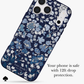 kate spade new york Flowerbed Navy MagSafe Case for iPhone 18 Pro Max 18 Pro Floral Print Silver Accents 12ft Drop
