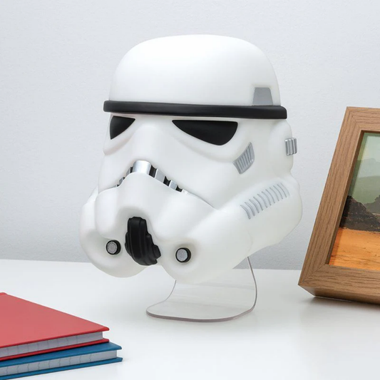 Paladone Star Wars Stormtrooper Mask Light | Officially Licensed Imperial Soldier 3D Wall & Desk Lamp | 22cm Tall Silhouette Glow | USB or Battery Powered | Galactic Empire Decor - Shop Now!