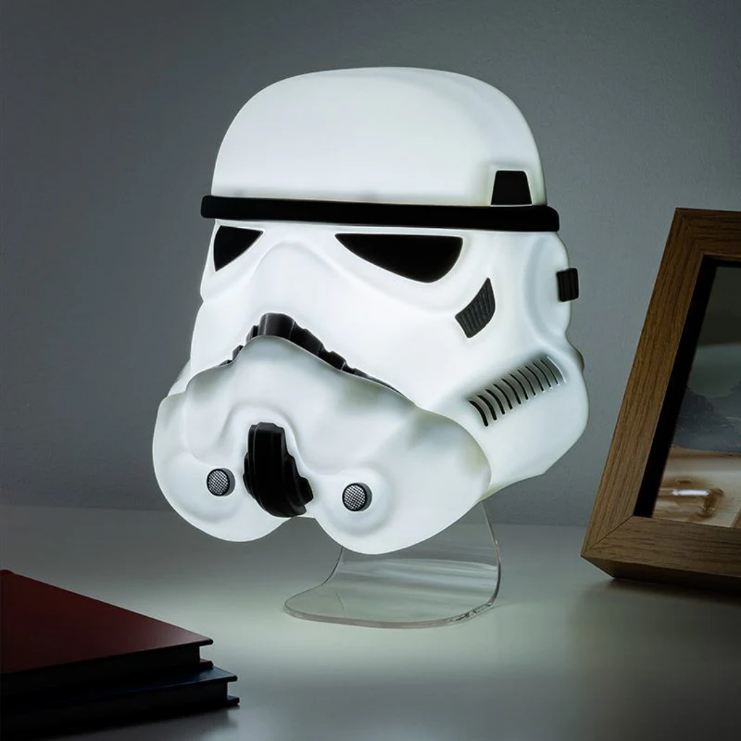 Paladone Star Wars Stormtrooper Mask Light | Officially Licensed Imperial Soldier 3D Wall & Desk Lamp | 22cm Tall Silhouette Glow | USB or Battery Powered | Galactic Empire Decor - Shop Now!