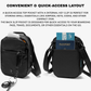 TOMTOC Aviator T37 X-Pac Travel Crossbody Bag RFID Secure Lightweight Sling for Passport Phone Daily Travel
