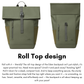 Ergonomic airflow panel and trolley strap on Rivacase Eden 7826