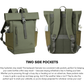 Ergonomic airflow panel and trolley strap on Rivacase Eden 7826