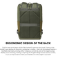 Rivacase Eden 7856 ECO Urban Backpack 15.6" – Olive Green, 20L, Waterproof, Eco-Friendly RPET, Travel & Laptop Bag