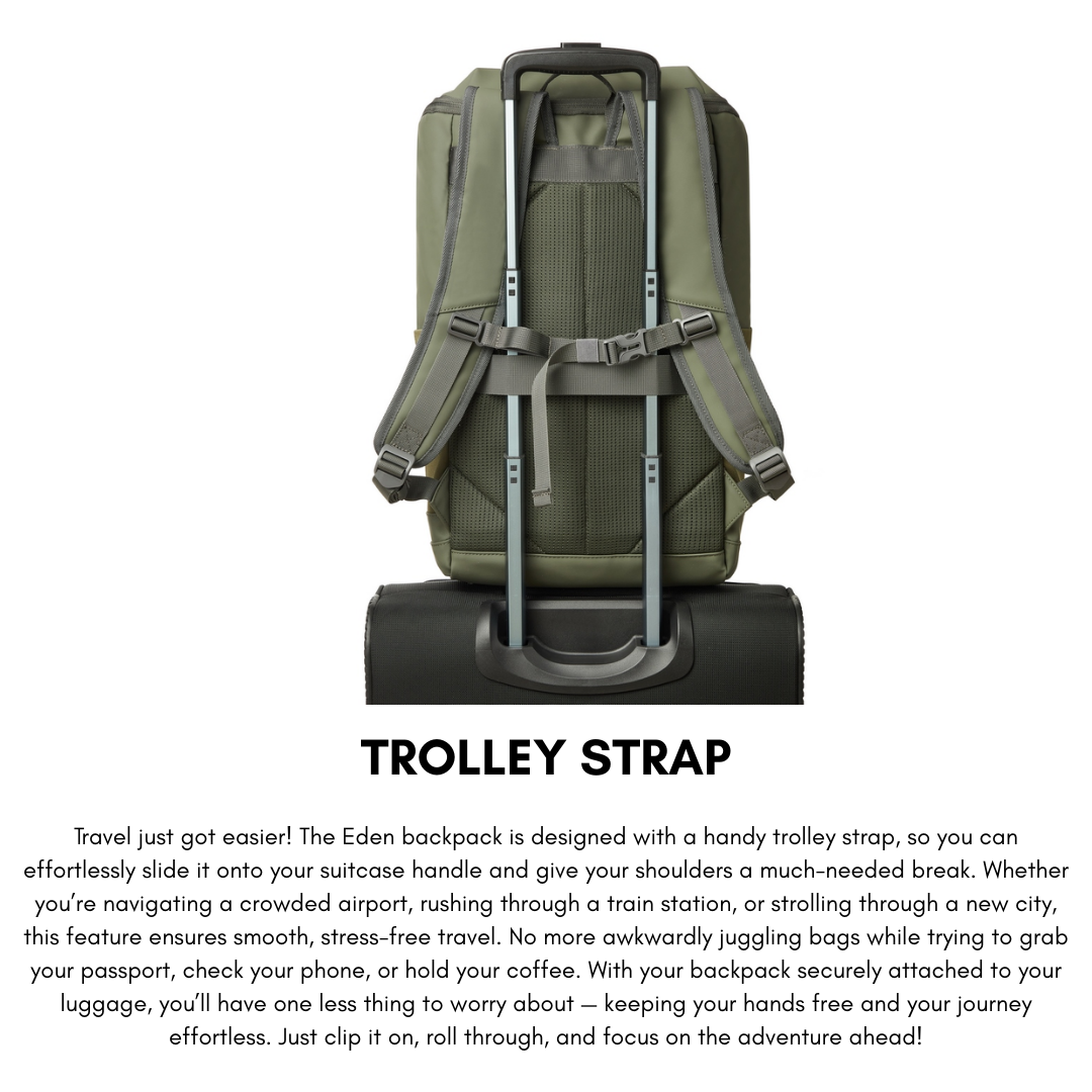 Rivacase Eden 7856 ECO Urban Backpack 15.6" – Olive Green, 20L, Waterproof, Eco-Friendly RPET, Travel & Laptop Bag