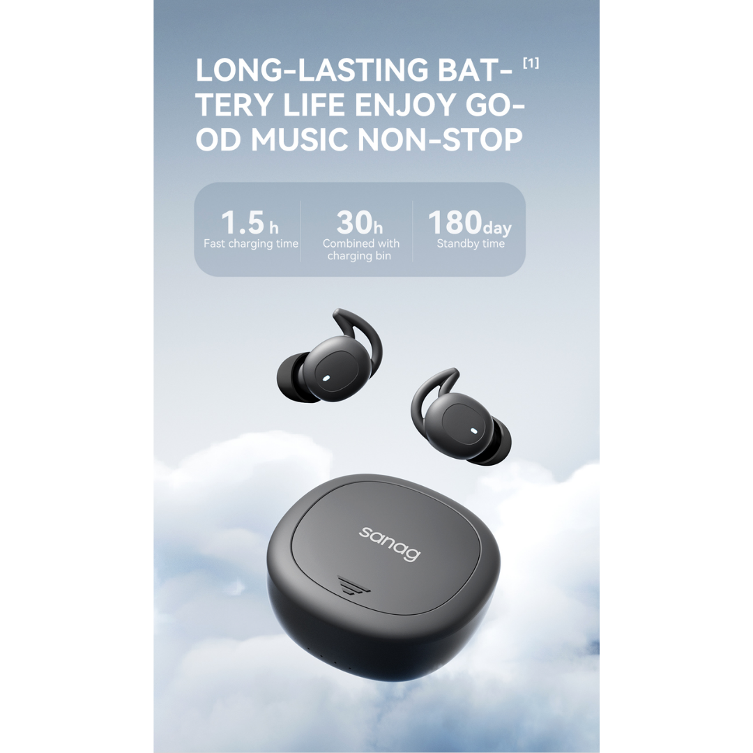 New Arrival ! Sanag T42 In-Ear Sleep Headphones TWS High-Quality Wireless BT Earphones Comfortable Wearing Headsets - Noise Blocking Earbuds