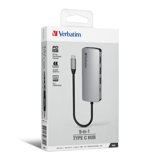 Verbatim 9-in-1 Type C Hub